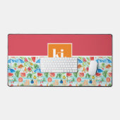 Leuke zomer stijlvolle monogram bureaumat (Keyboard & Muis)