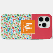 Leuke Zomer Stijlvolle Monogram Case-Mate iPhone Case (Achterkant (horizontaal))