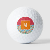 Leuke Zomer Stijlvolle Monogram Golfballen (Voorkant)