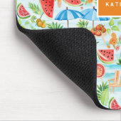 Leuke zomer stijlvolle monogram muismat (Hoek)