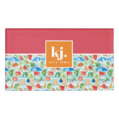 Leuke Zomer Stijlvolle Monogram Naambadge (Voorkant)