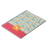 Leuke zomer stijlvolle monogram Notitieboek (Linkerzijde)