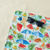 Leuke zomer stijlvolle monogram strandlaken (In situ)