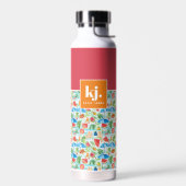 Leuke zomer stijlvolle monogram waterfles (Links)