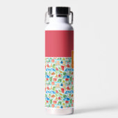 Leuke zomer stijlvolle monogram waterfles (Voorkant)