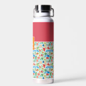 Leuke zomer stijlvolle monogram waterfles (Achterkant)