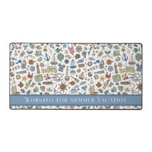 Leuke zomer strand illustraties, bewerkbare tekst