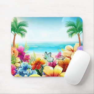 Leuke zomer strand scène 2 muismat