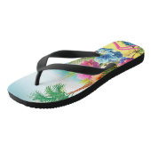 Leuke zomer strand scène teenslippers (Schuin)