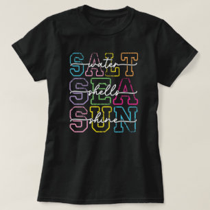Leuke zomer strand vibes citaat t-shirt