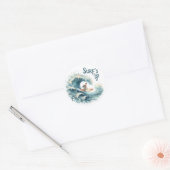 Leuke zomer surft omhoog Stickers (Envelop)