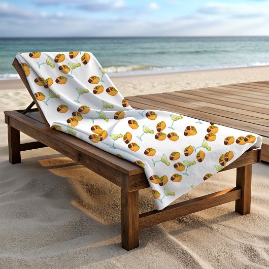 Leuke zomer Taco Margarita print patroon Strandlaken