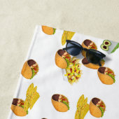 Leuke Zomer Taco Print Patroon Mexicaanse gerechte Strandlaken (In situ)