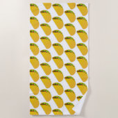 Leuke zomer taco print patroon strandlaken (Voorkant)