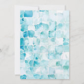 Leuke Zomer Tropische Waterverf Pool Party Sweet 1 Kaart (Achterkant)