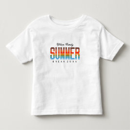 Leuke zomer zonsondergang strand familie vakantie  kinder shirts