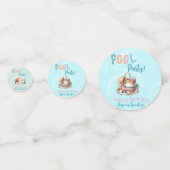 Leuke Zomer Zwembad Party Waterverf Sweet 16 Confetti (Achterkanten)