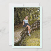 Leuke Zomer Zwembad Party Waterverf Sweet 16 Kaart (Achterkant)