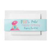 Leuke Zomer Zwembad Party Waterverf Sweet 16 Uitnodigingen Wikkel (Voorkant Voorbeeld)