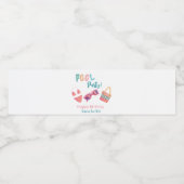 Leuke Zomer Zwembad Party Waterverf Sweet 16 Waterfles Etiket (Enkel label)