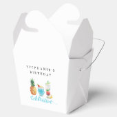 Leuke zomerfeest cocktail verjaardagsfeestje bedankdoosjes (Geopend)