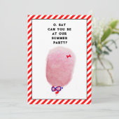 Leuke Zomerfeest uitnodigingen (Staand voorkant)