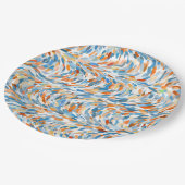 Leuke zomerkleuren verf Splatter Art Pattern Papieren Bordje (Gekanteld)