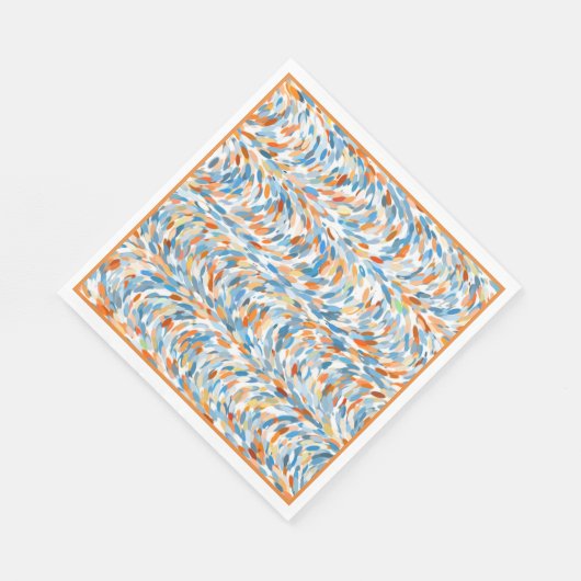 Leuke zomerkleuren verf Splatter Art Pattern Servetten (Hoek)