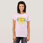 Leuke zomerkoningin van de zandkasteel T-shirt (Voorkant volledig)