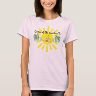 Leuke zomerkoningin van de zandkasteel T-shirt