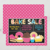 Leuke zomerse bakverkoop op school kaart (Voorkant / Achterkant)