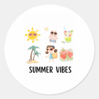 leuke zomerse trui voor kinderen. ronde sticker