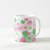 Leuke zomerse watermeloen koffiemok (Voorkant rechts)