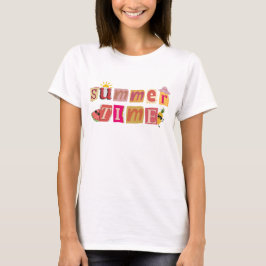Leuke Zomertijd Bright Font T-shirt