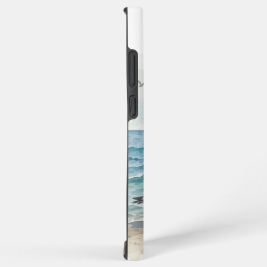 Leuke zomervakantie Sandy Beach Seagulls Samsung Galaxy Hoesje (Rechterkant)