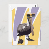 Leuke Zomervibes Pelikaan Vogel Briefkaart (Voorkant / Achterkant)