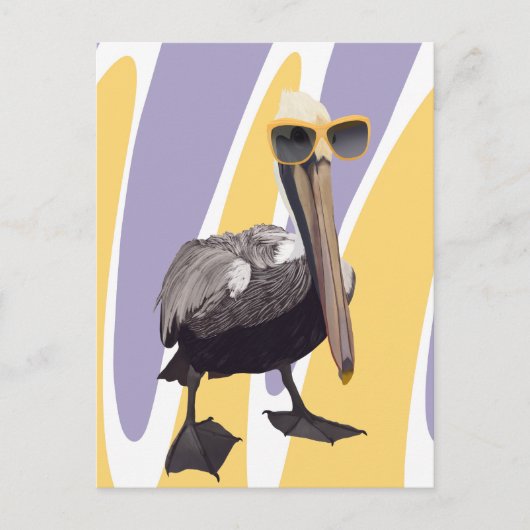 Leuke Zomervibes Pelikaan Vogel Briefkaart (Voorkant)