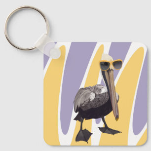 Leuke Zomervibes Pelikaan Vogel Sleutelhanger