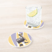 Leuke Zomervibes Pelikaan Vogel Zandsteen Onderzetter (Zijkant)