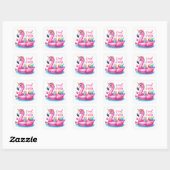 Leuke Zomerzwembad Party Stickers (Vel)