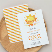 Leuke zon eerste reis rond de zon eerste verjaarda kaart