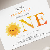 Leuke zon eerste reis rond de zon eerste verjaarda kaart