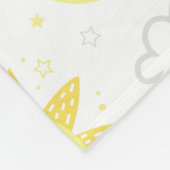 Leuke zon en maan fleece deken (Hoek)