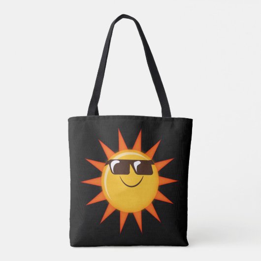 leuke zon met zonnebrillen tote bag (Achterkant)