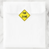 leuke zone ronde sticker (Tas)