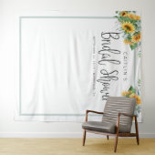 Leuke Zonnebloem Bruidsfeest Fotocabine Achtergron Wandkleed (In Situ (horizontaal))