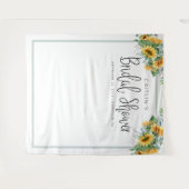 Leuke Zonnebloem Bruidsfeest Fotocabine Achtergron Wandkleed (Voorkant (horizontaal))