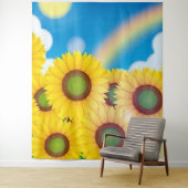 Leuke Zonnebloem Foto Achtergrond Tapijt Wandkleed (In situ)