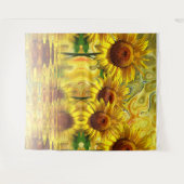 Leuke Zonnebloem Foto Achtergrond Tapijt Wandkleed (Voorkant (horizontaal))