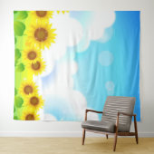 Leuke Zonnebloem Foto Achtergrond Tapijt Wandkleed (In Situ (horizontaal))